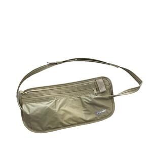 PACSAFE Travel Luggage Waist Pack Fanny Pack, Slim Tan Beige Coversafe PE100 H87